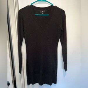 Black sweater dress